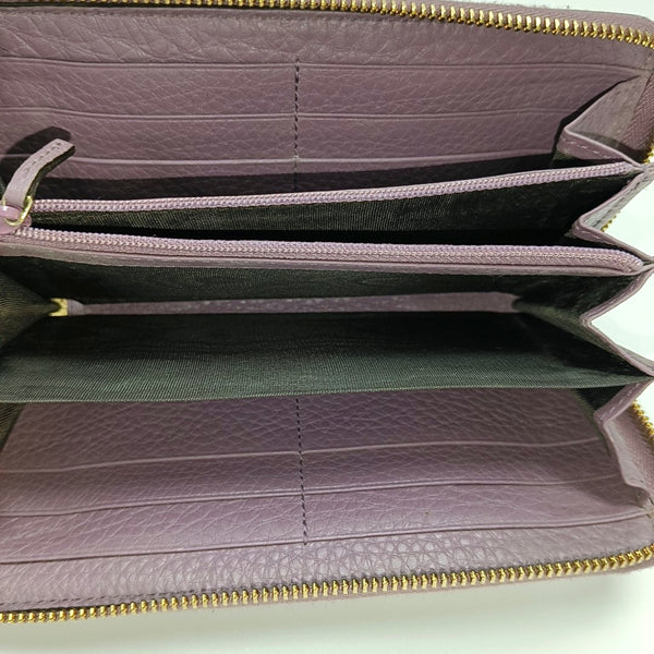 Bamboo 1947 Mini Calfskin Purple Wallet