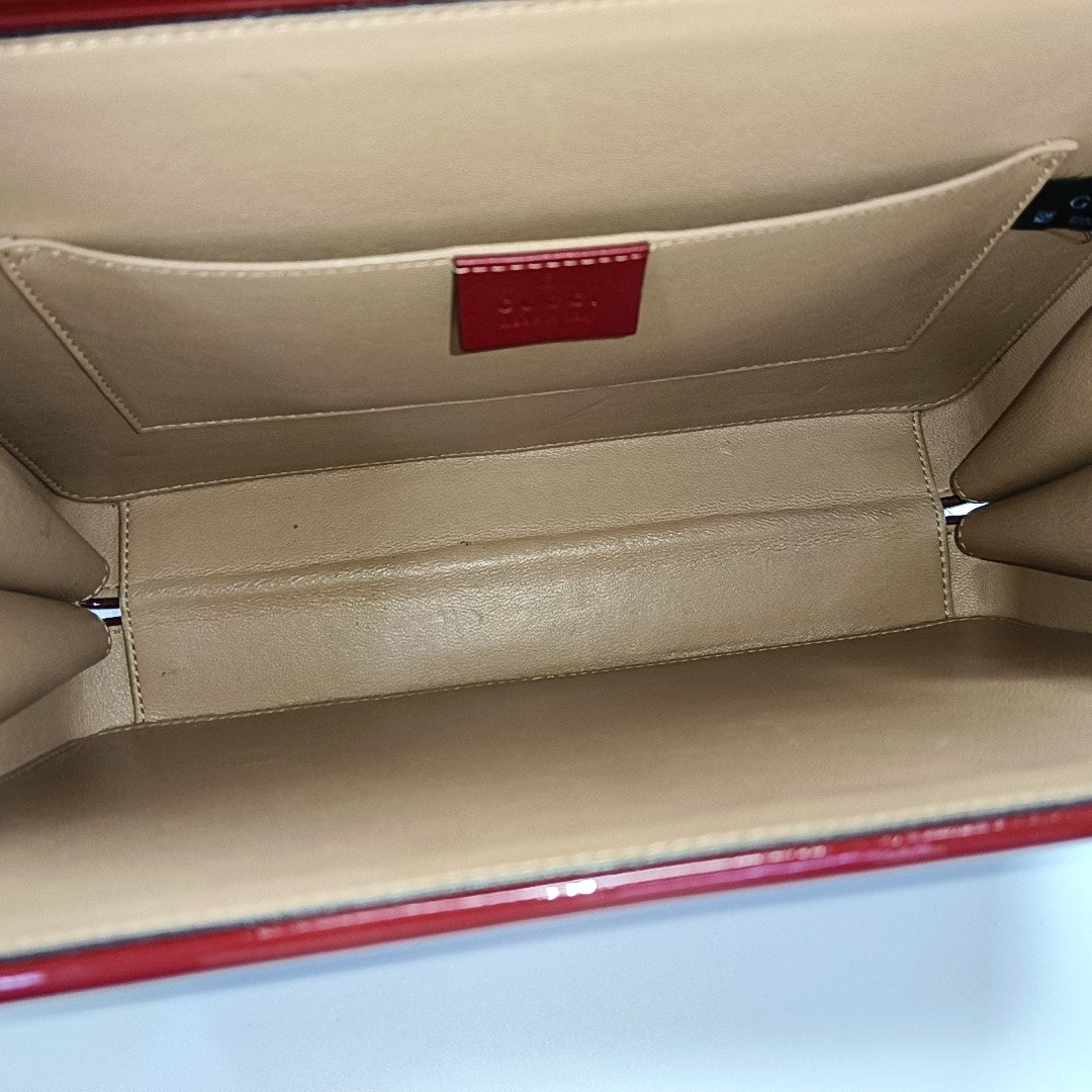 Authenticated pre-owned  Sylvie 1969 Patent Leather Red - Shoulder Bag at Looply