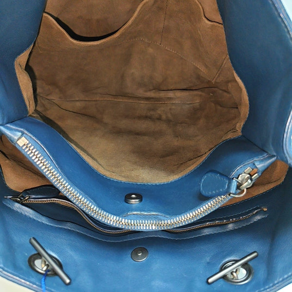 Tote Calfskin Blue