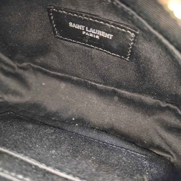 LOU Chevron Calfskin Black