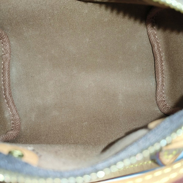 SPEEDY Nano Monogram Coated Canvas Brown