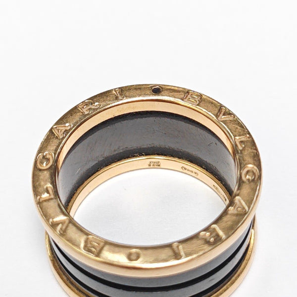 B.ZERO1 18k Rose Gold Ring EU 56