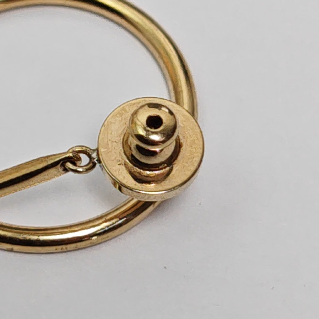 Metal Gold Stud Earrings