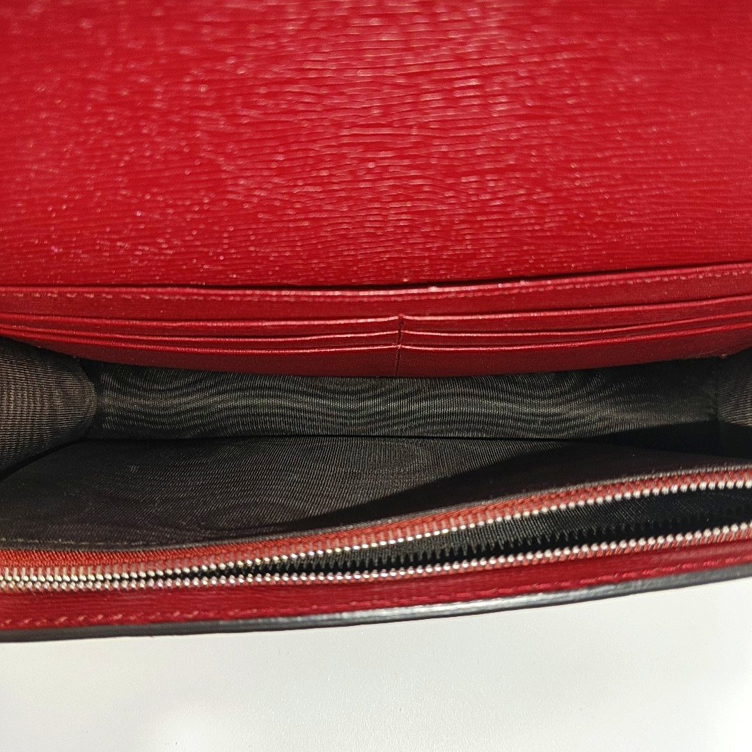 Calfskin Shoulder Bag Red