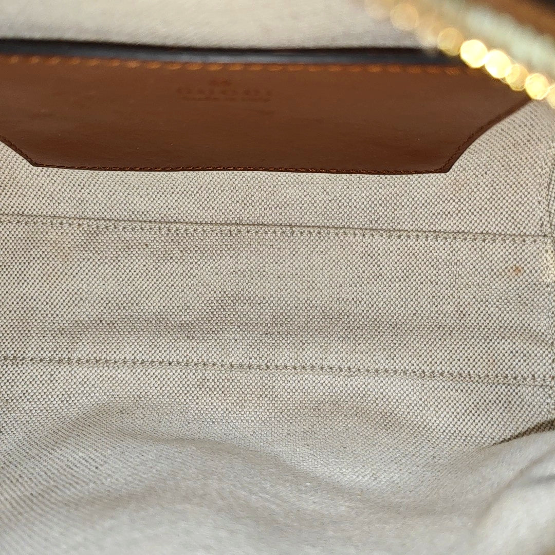 GG Matelassé Mini Quilted Calfskin Brown