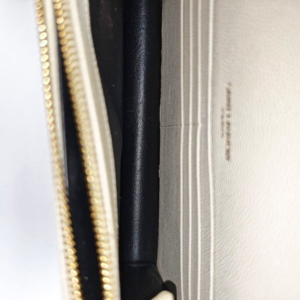 MONOGRAM WOC Chevron Calfskin White