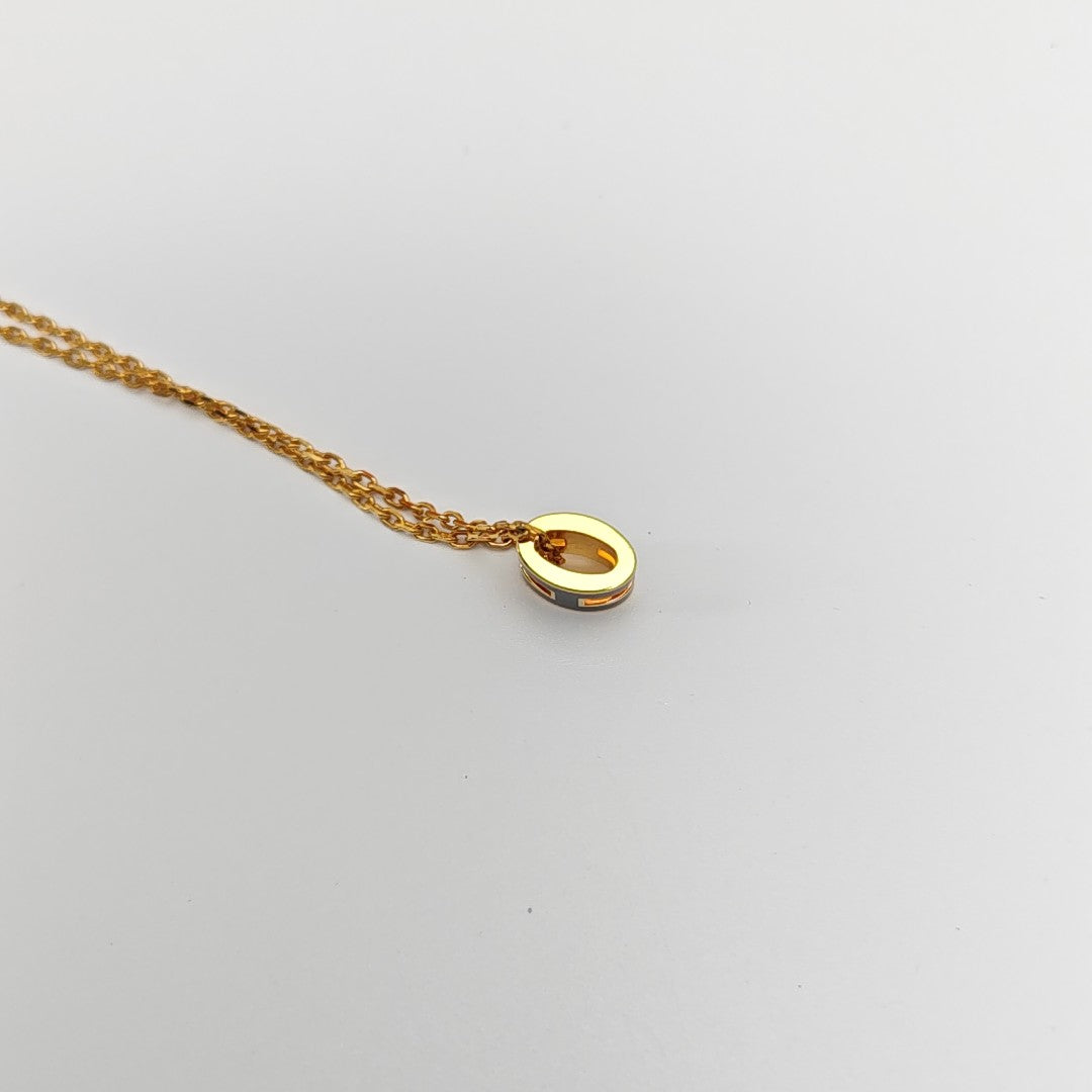 Pop H Metal Gold Necklace