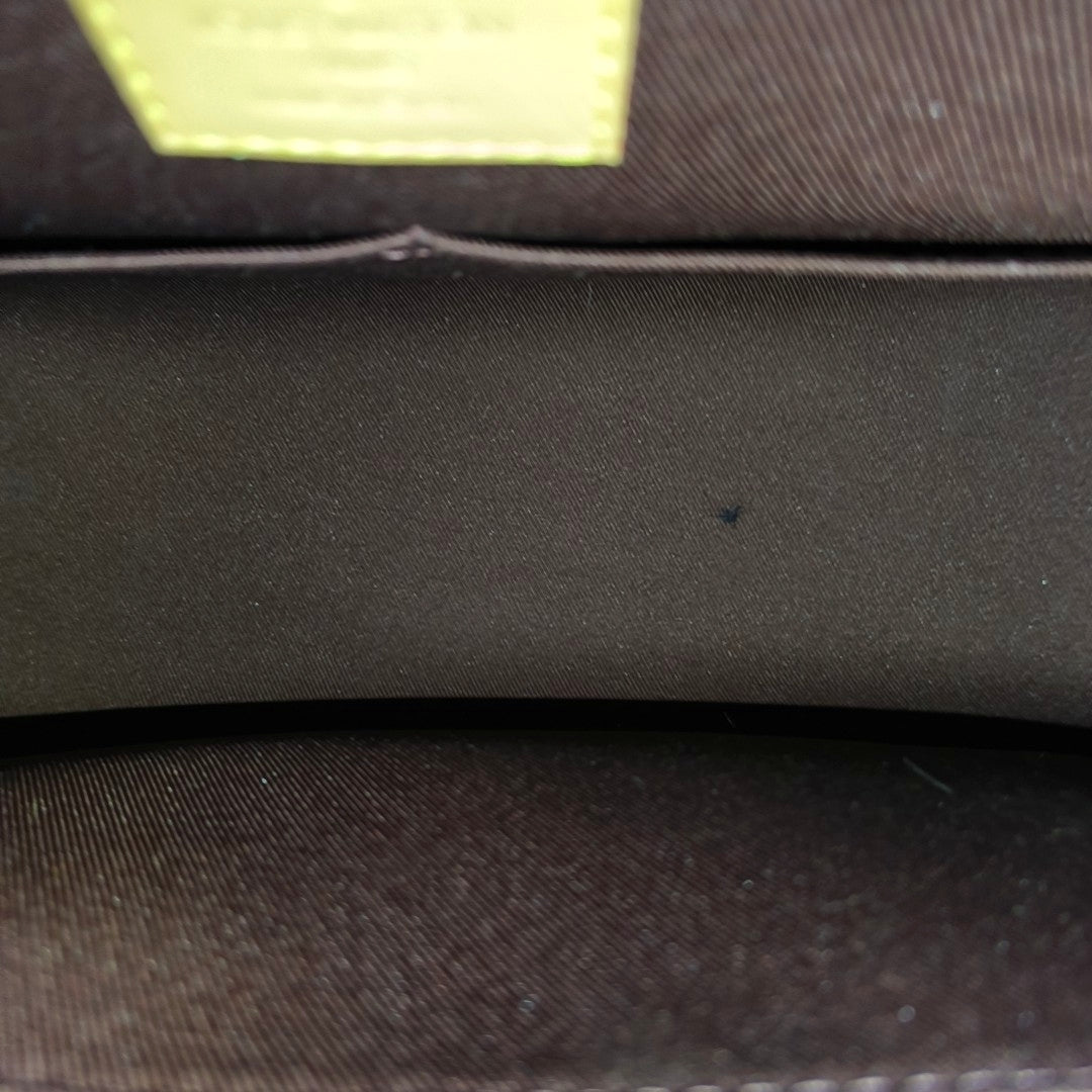 CLUNY MM Monogram Coated Canvas Brown