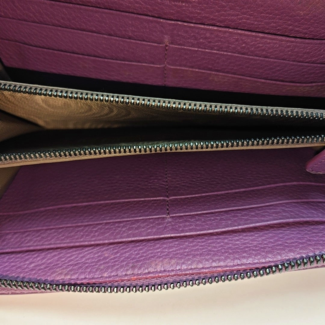 Lambskin Wallet Purple