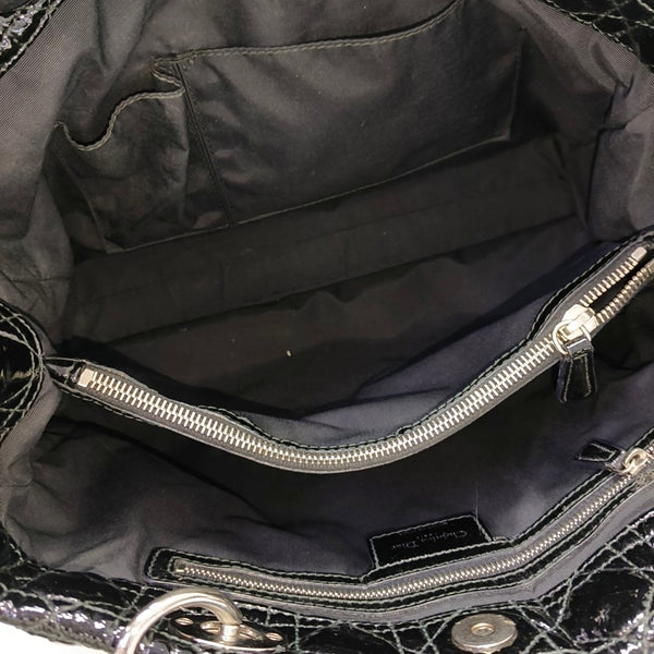 Dior Soft Cannage Patent Leather Black