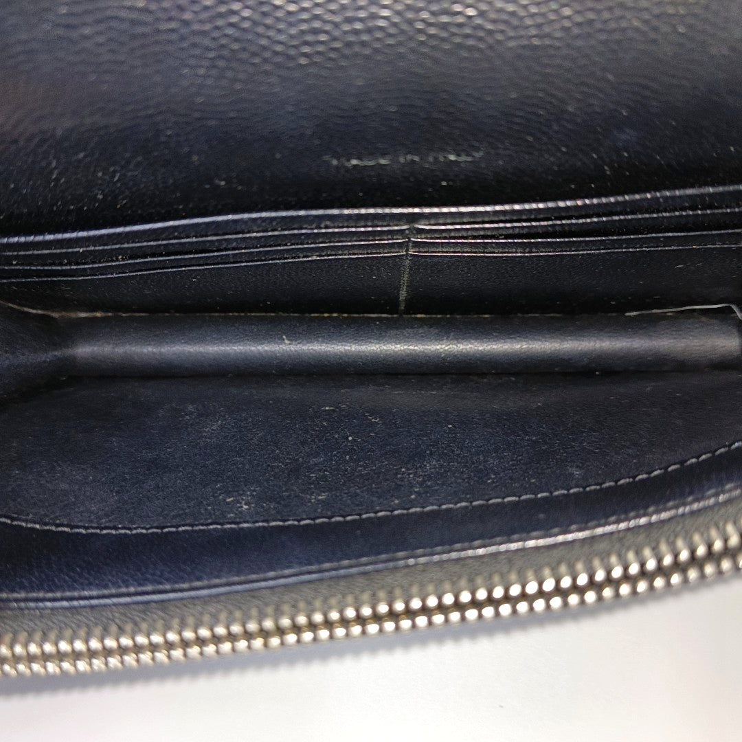 MONOGRAM Chevron Calfskin Black