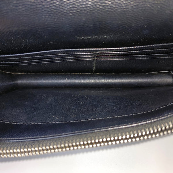 MONOGRAM Chevron Calfskin Black
