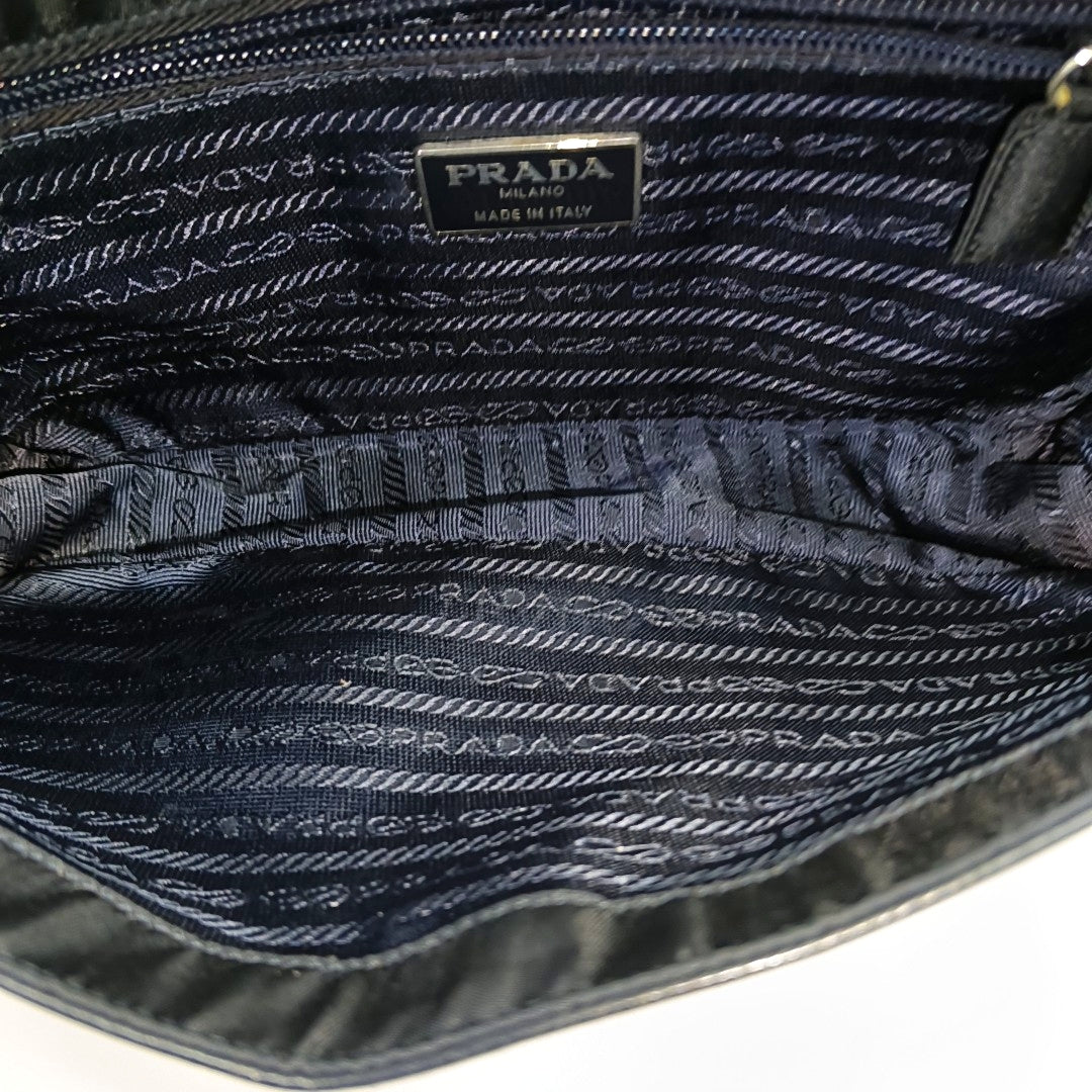 Calfskin Shoulder Bag Black