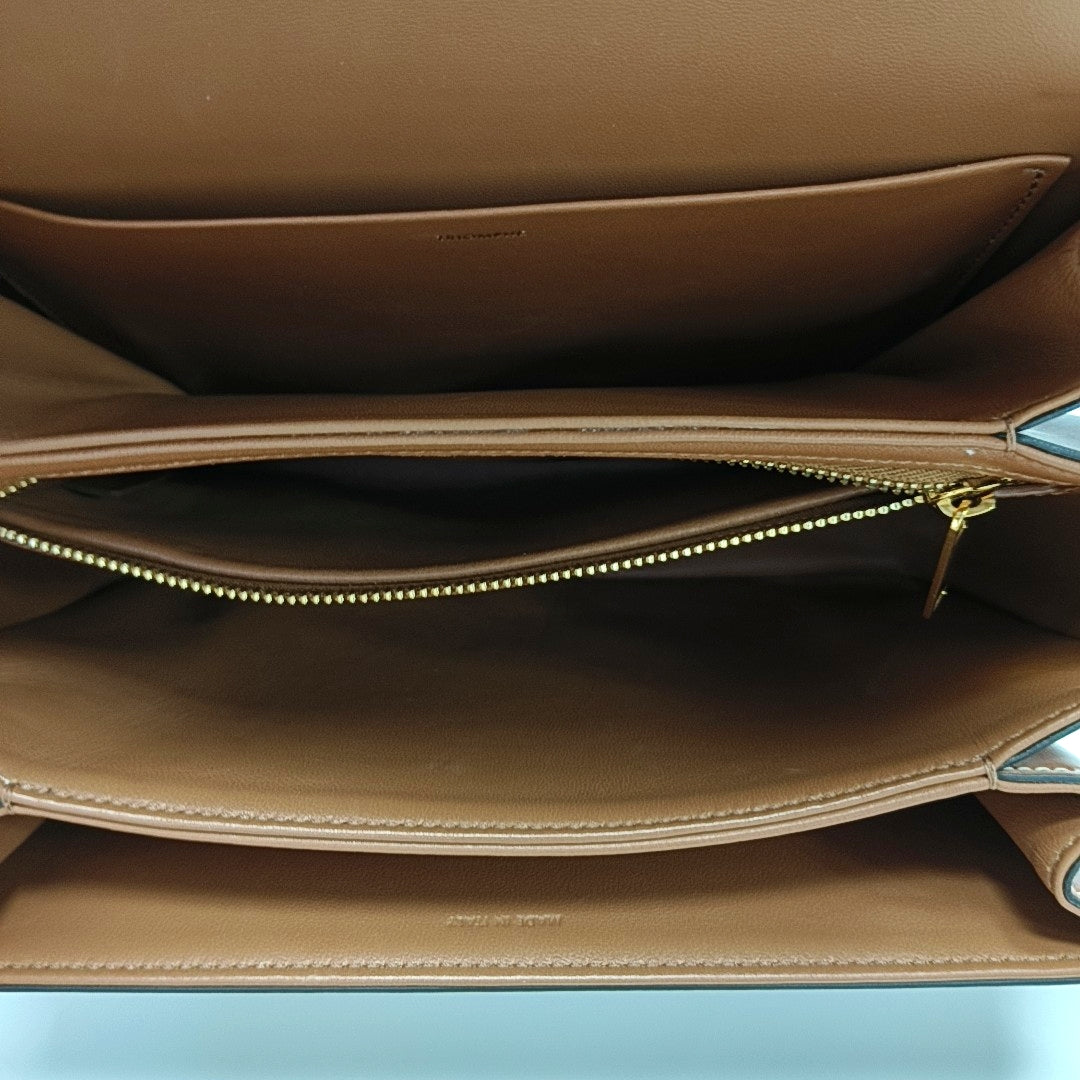 TRIOMPHE Medium Coated Canvas Brown