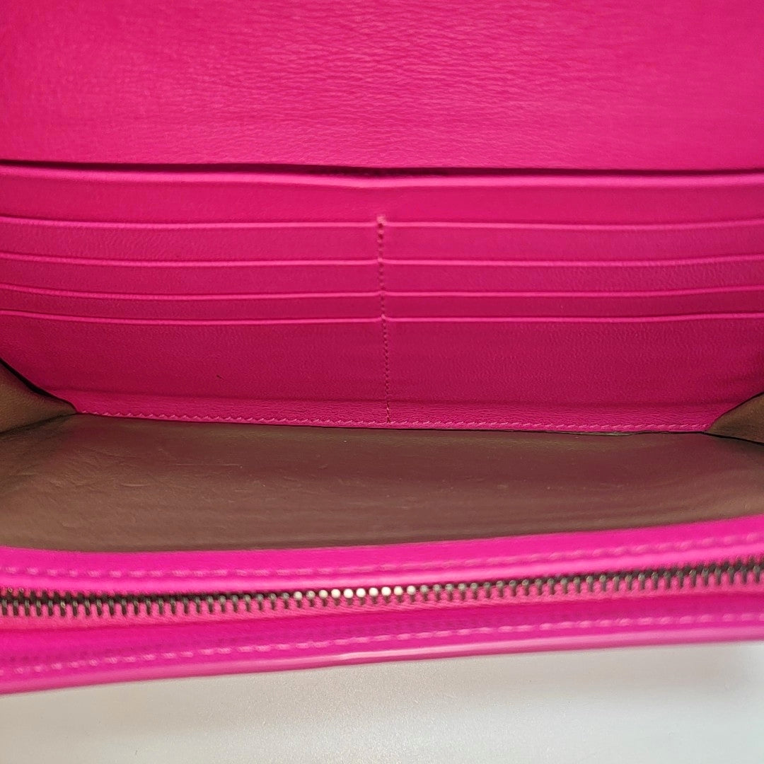 Lambskin Wallet Red