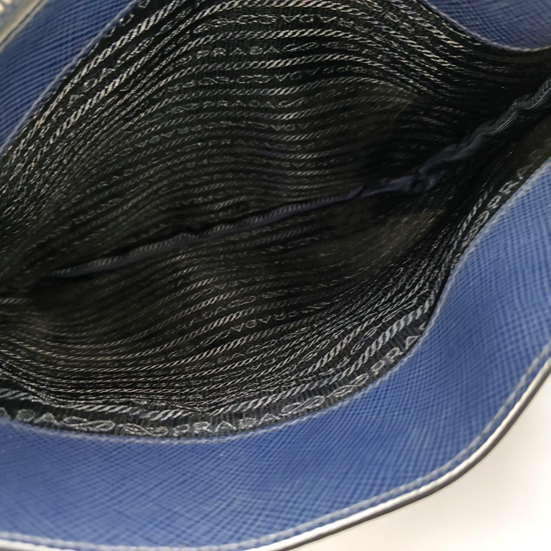 Saffiano Calfskin Tote Bag Blue