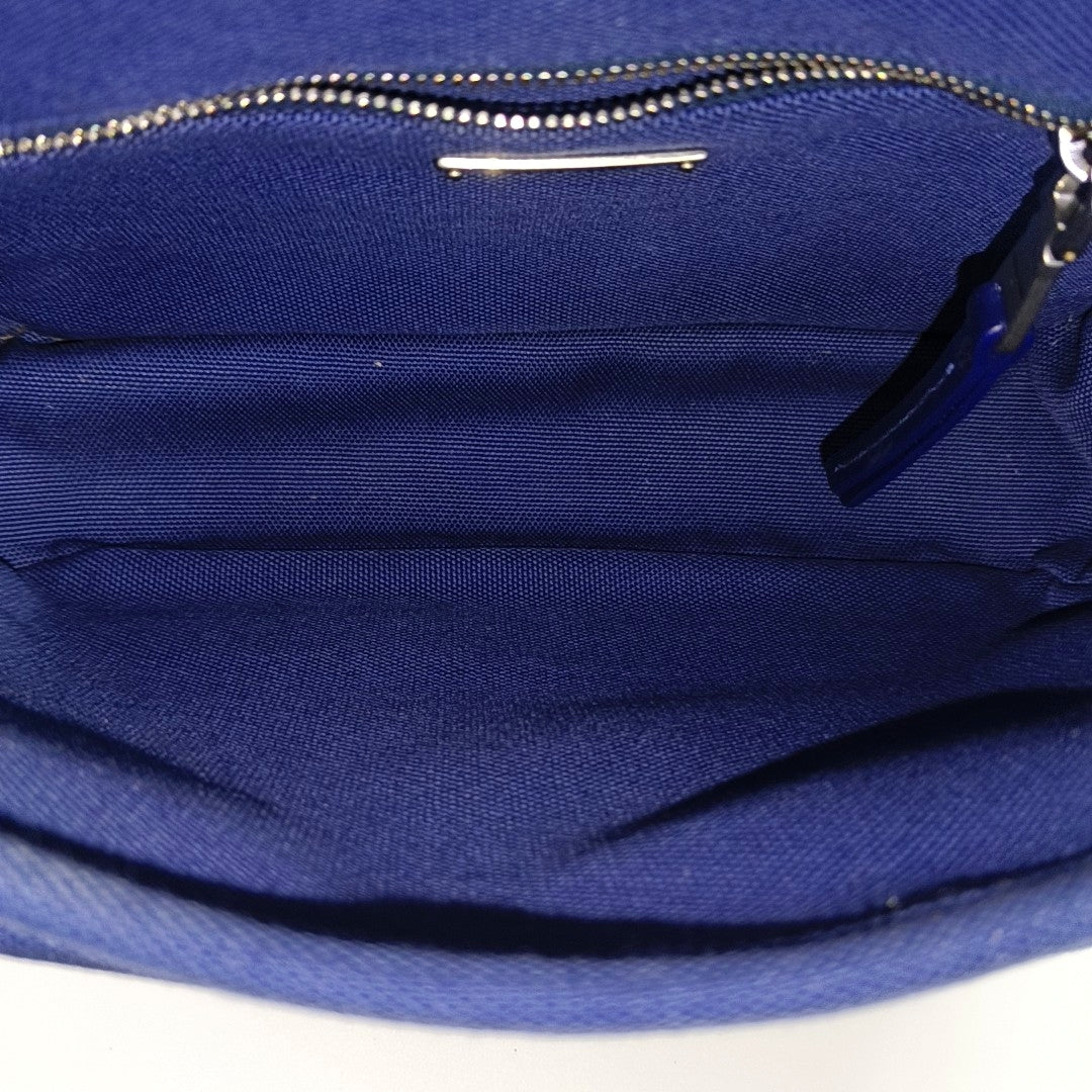 Canvas Crossbody Bag Blue