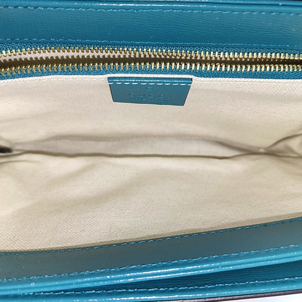 Horsebit 1955 Small Quilted Calfskin Blue