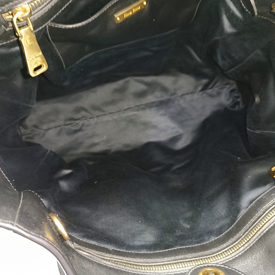 Calfskin Tote Bag Black