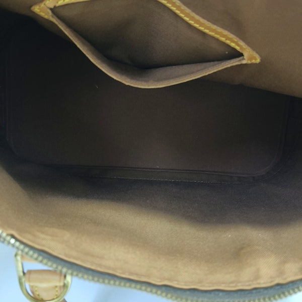ALMA PM Monogram Coated Canvas Brown