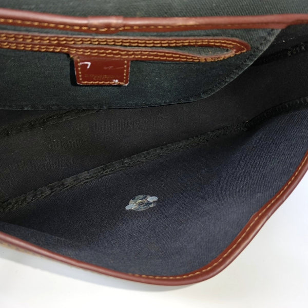 Coated Canvas Shoulder Bag Beige