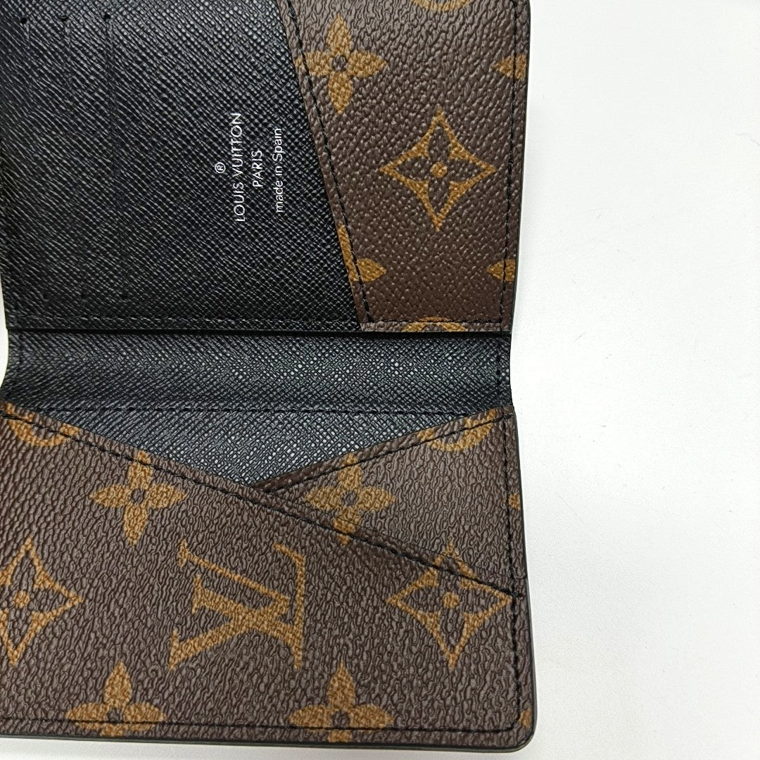 Monogram Coated Canvas Card Holder Mini Brown