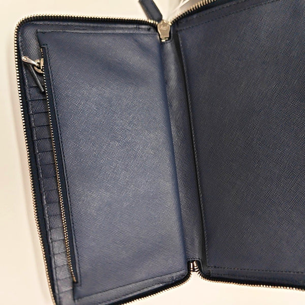 Saffiano Calfskin Wallet Blue