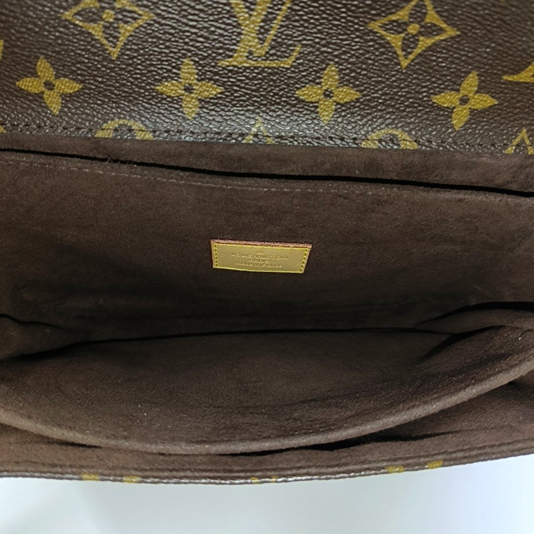 MÉTIS MM Monogram Coated Canvas Brown