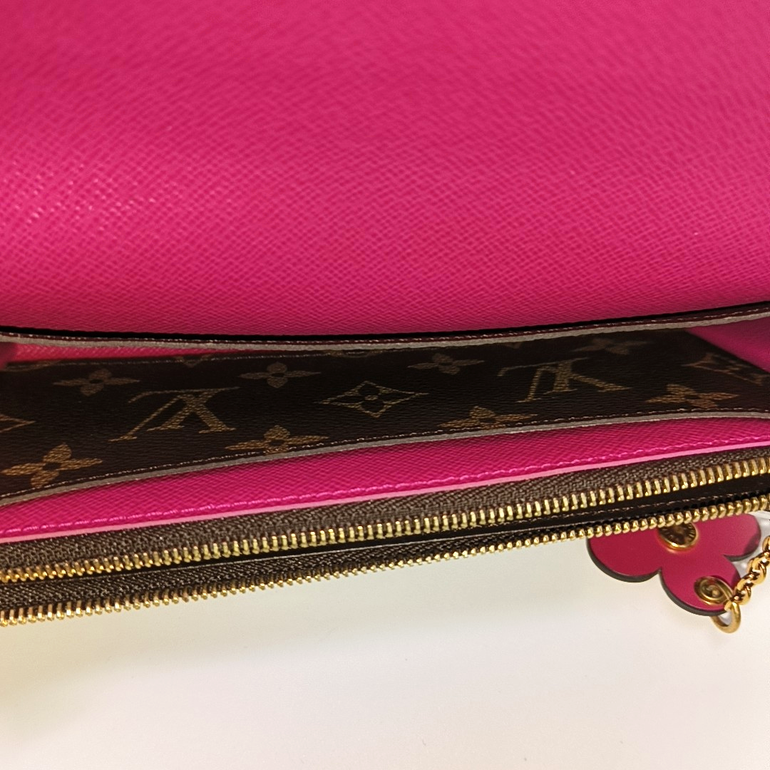 EMILIE Monogram Coated Canvas Brown Wallet