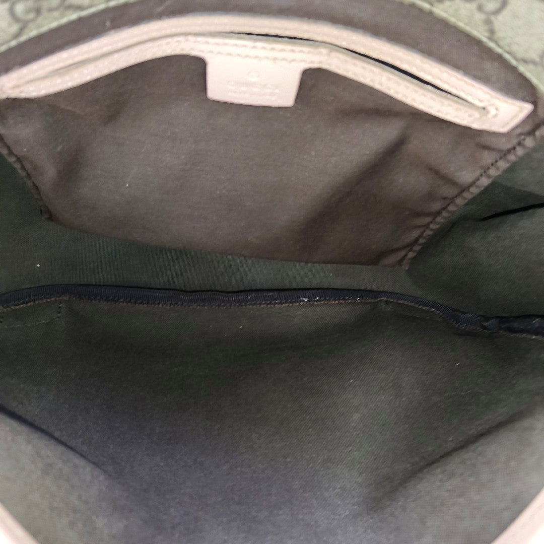 Monogram Coated Canvas Shoulder Bag Beige