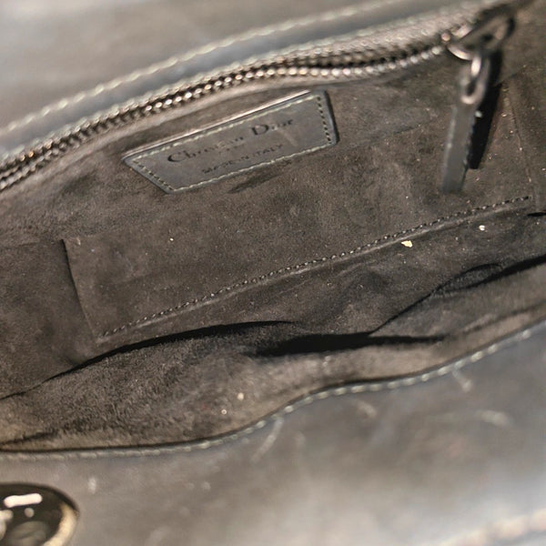 Lady Dior Mini Cannage Lambskin Black