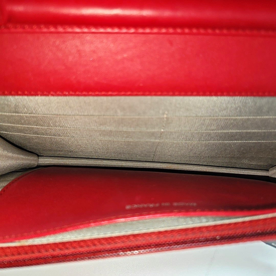 CC TIMELESS Grained Calfskin Red