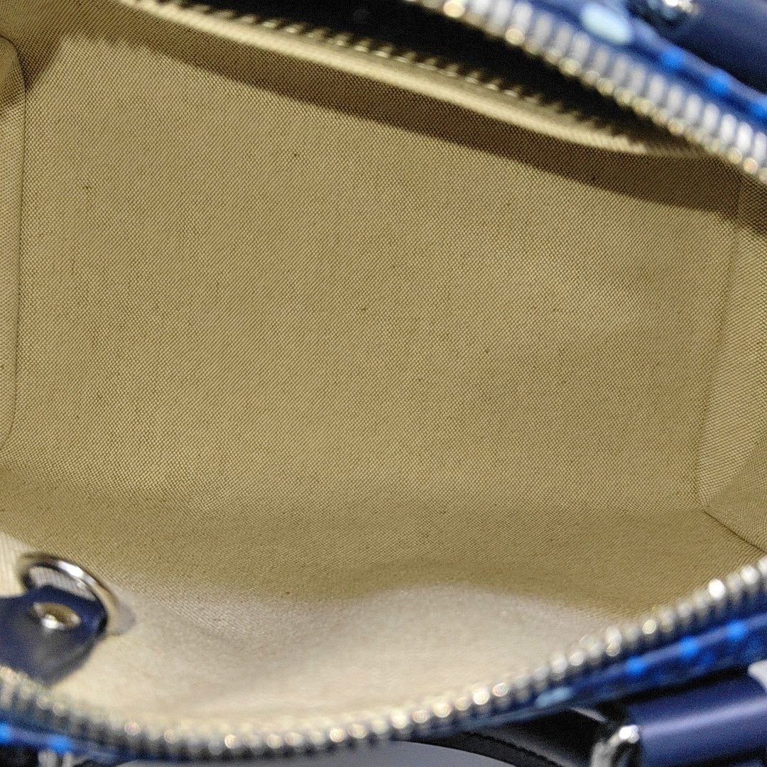 SPEEDY 25 Damier Coated Canvas Blue