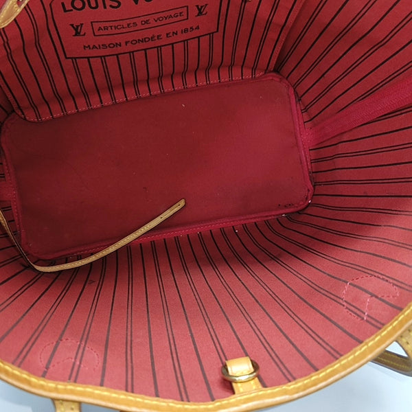 NEVERFULL MM Monogram Coated Canvas Brown