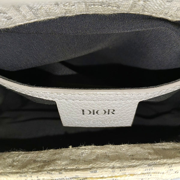 Saddle Mini Piel de Becerro Blanco