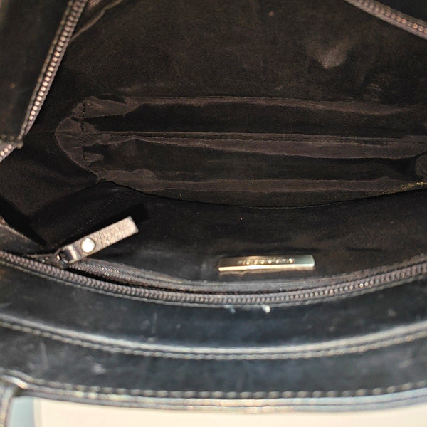 Calfskin Top Handle Bag Black