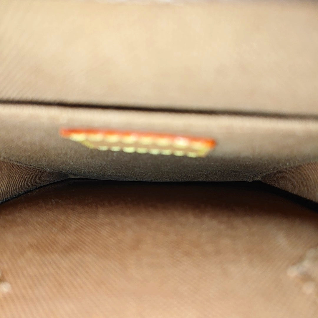 SAC PLAT Mini Monogram Coated Canvas Brown