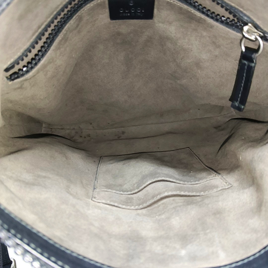 GG Supreme Monogram Coated Canvas Black