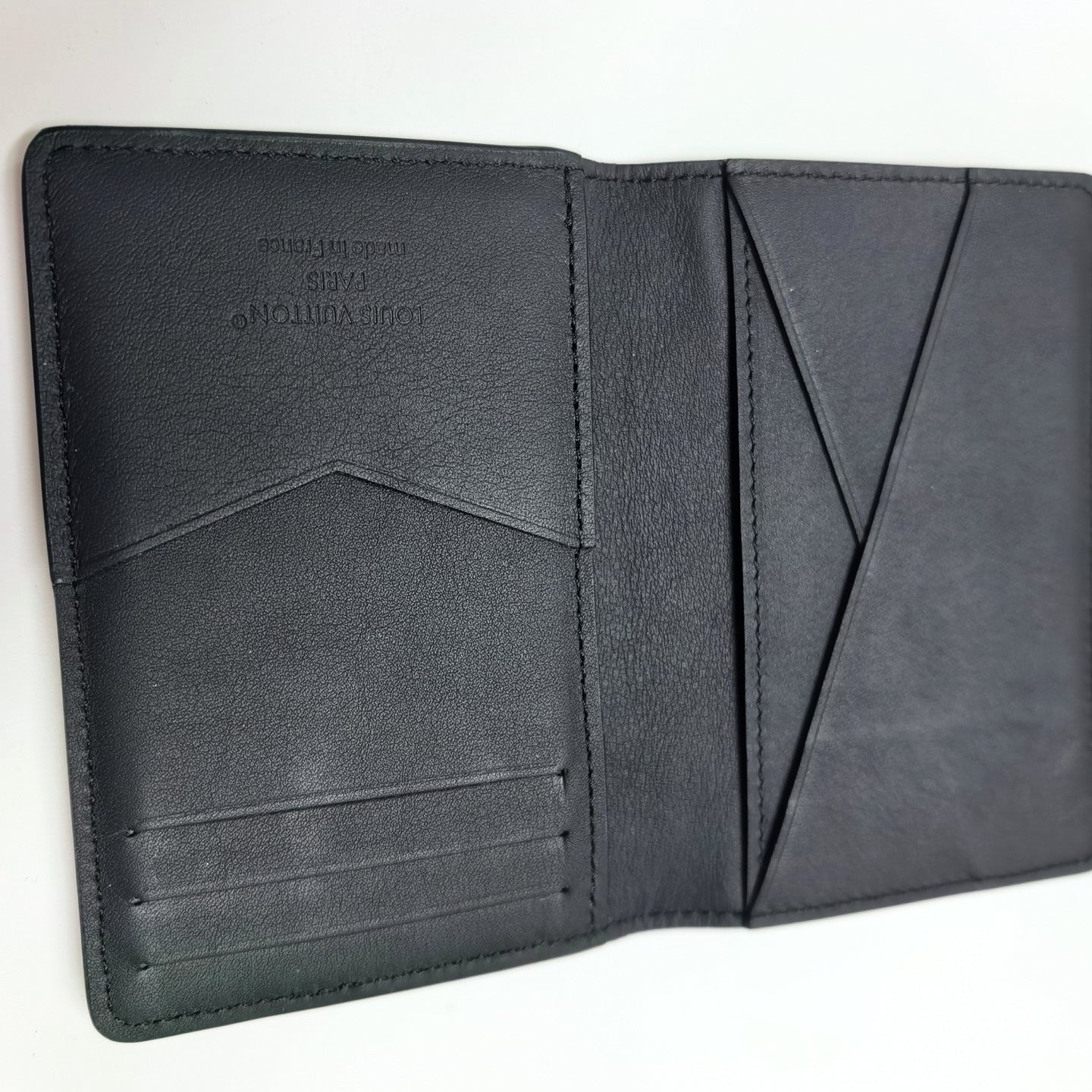 Monogram Calfskin Card Holder Black