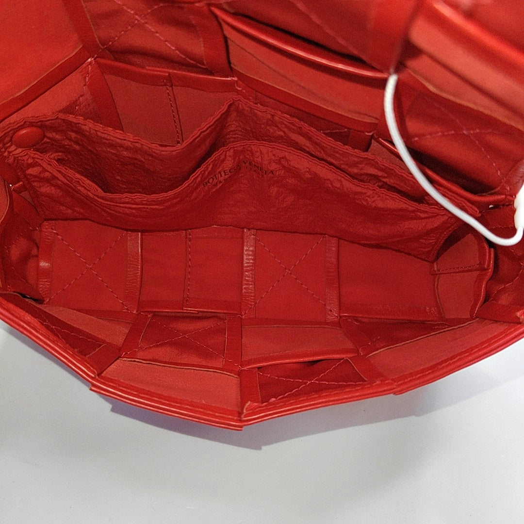 Bottega Veneta Cassette Piel de becerro Roja