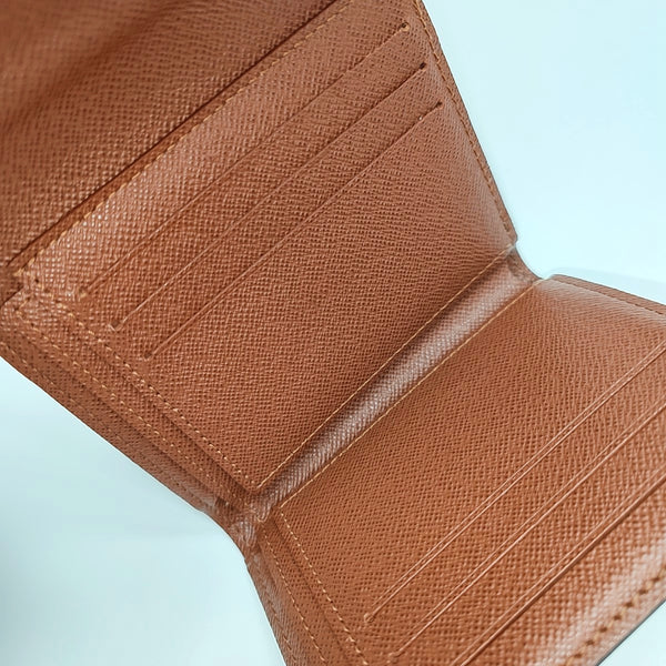 ANAIS Monogram Coated Canvas Brown Wallet