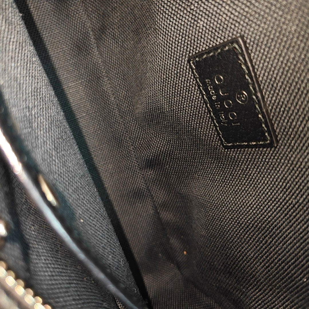 Monogram Canvas Shoulder Bag Black