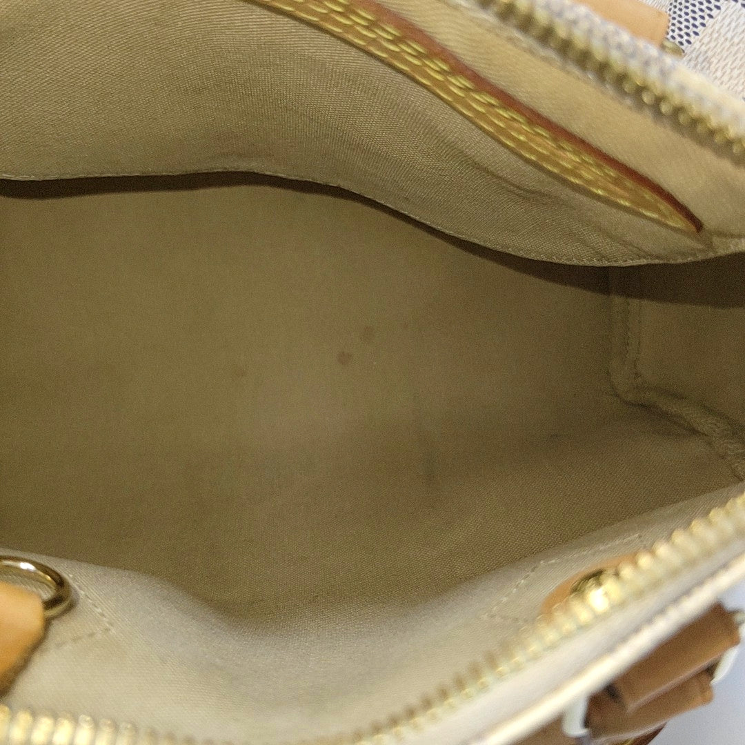 SPEEDY 25 Damier Azur Coated Canvas White