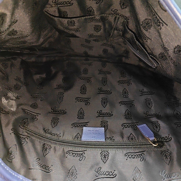 Monogram Calfskin Shoulder Bag Blue