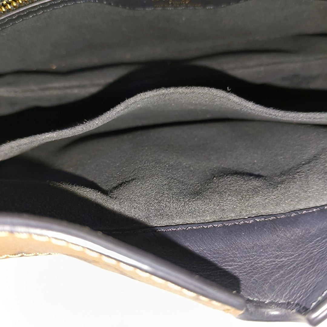 TWINNY Monogram Coated Canvas Brown