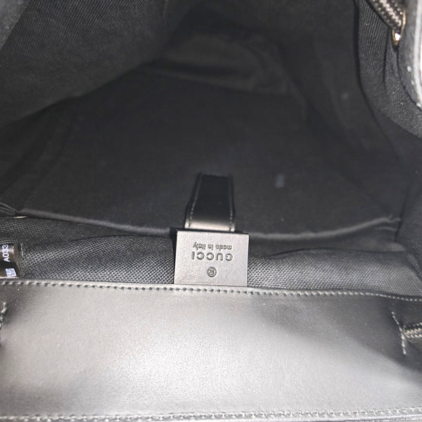 GG Supreme Monogram Coated Canvas Black