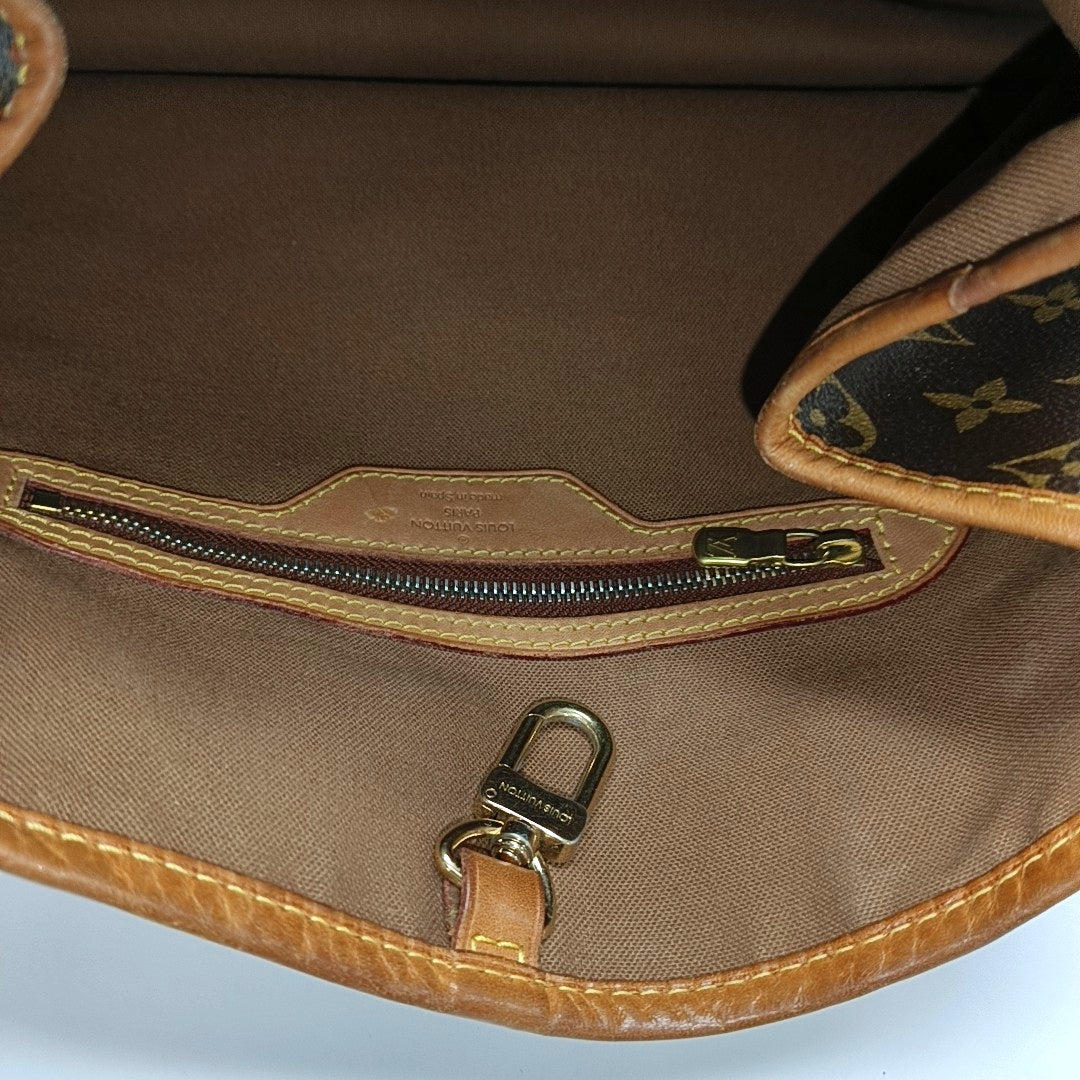 BATIGNOLLES MM Monogram Coated Canvas Brown