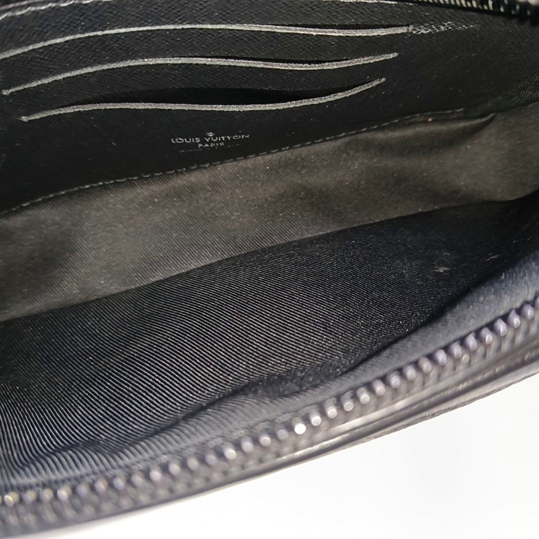 VOLGA Monogram Coated Canvas Black