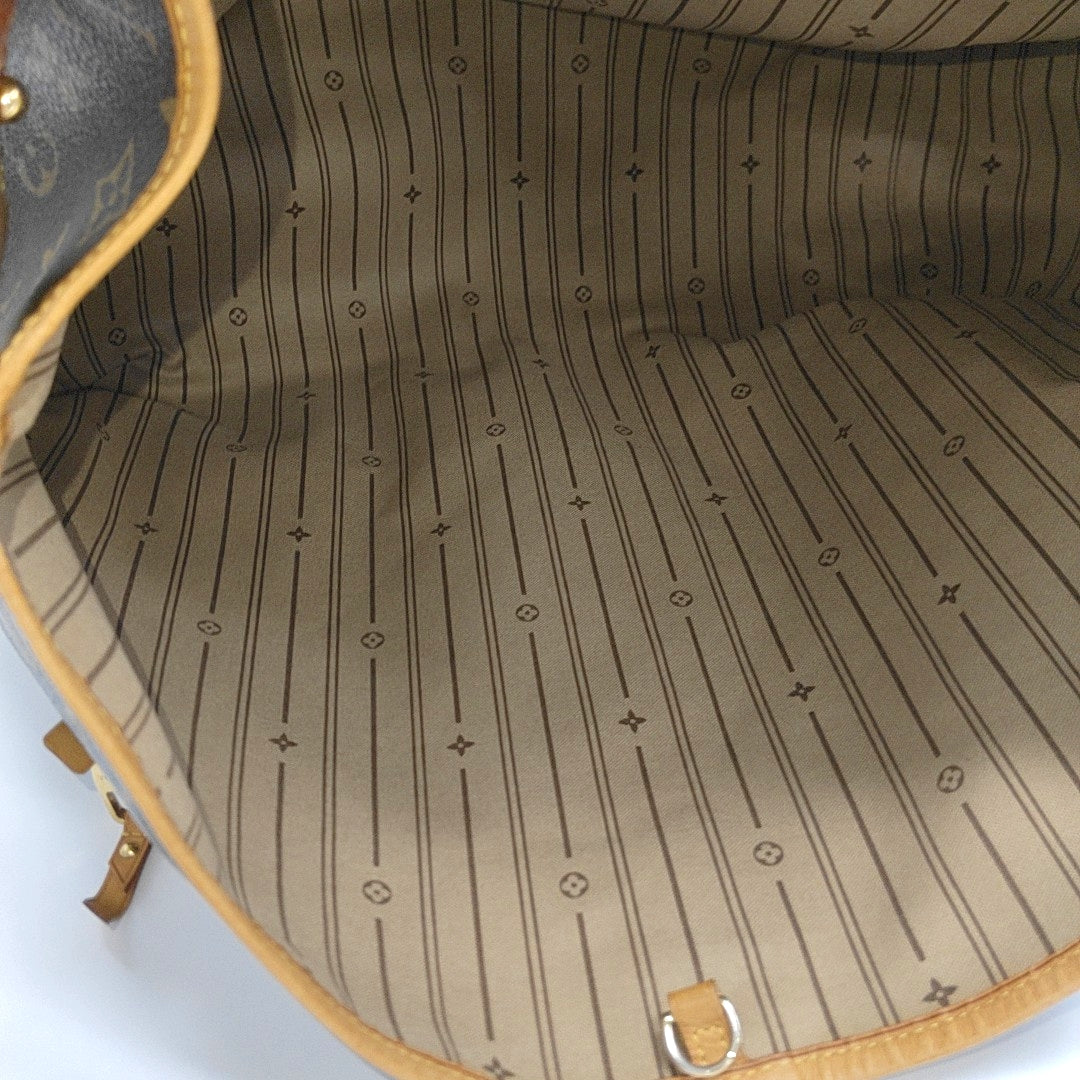Monogram Coated Canvas Tote Bag Brown