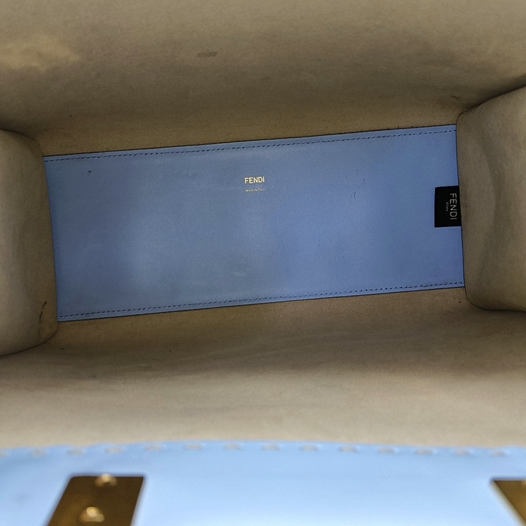 Sunshine Medium Calfskin Blue